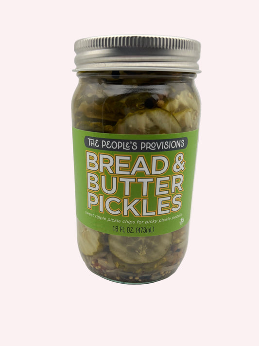 People's Provision Bread Butter Pickle